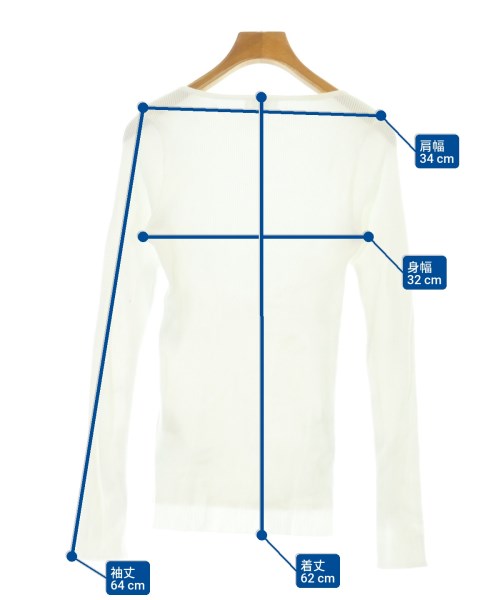AURALEE（オーラリー）Tシャツ・カットソー 白 サイズ:1(M位) レディース/2200676730210