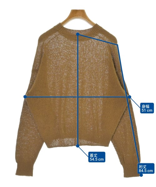 AURALEE（オーラリー）ニット・セーター 茶 サイズ:1(M位) レディース/2200674275072