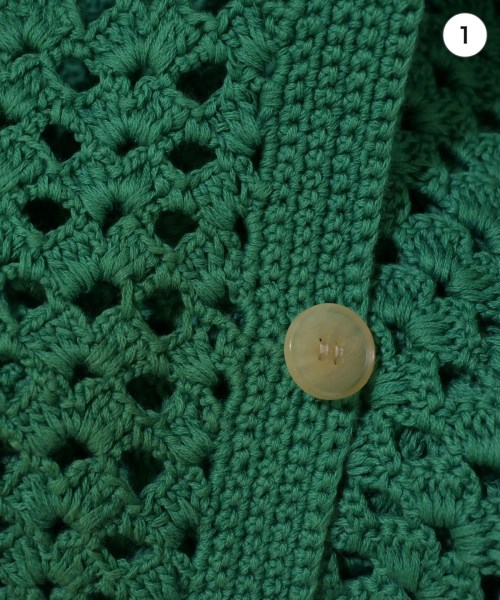 AURALEE（オーラリー）カーディガン 緑 サイズ:1(M位) レディース/2200679623021