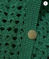 AURALEE（オーラリー）カーディガン 緑 サイズ:1(M位) レディース/2200679623021