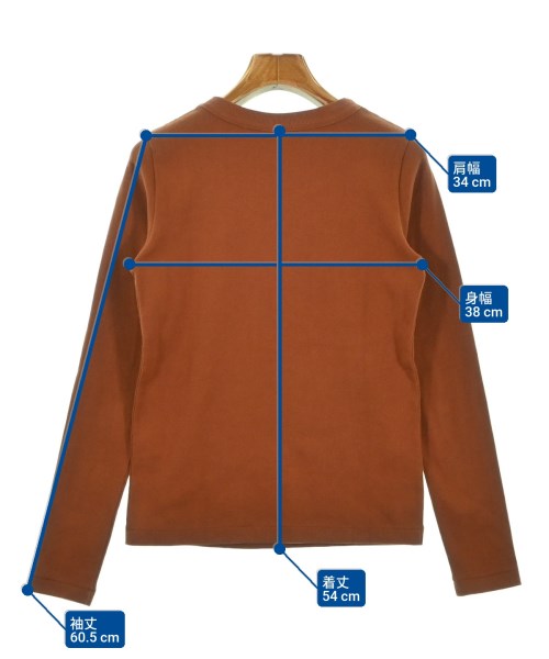 AURALEE（オーラリー）Tシャツ・カットソー 茶 サイズ:1(M位) レディース/2200675699211