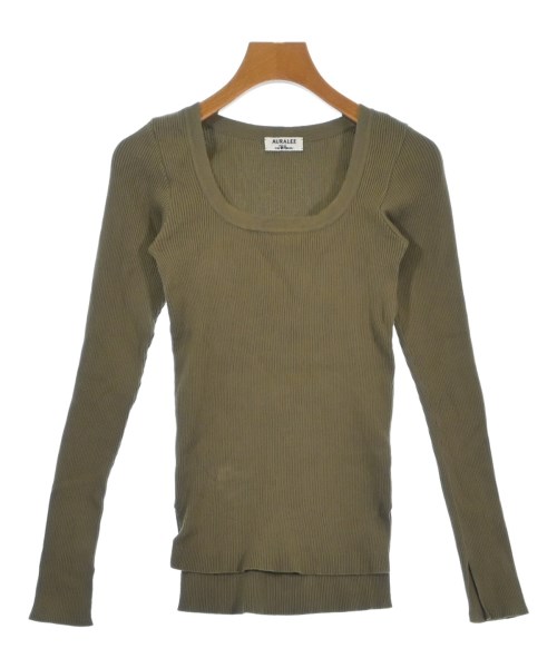 AURALEE(オーラリー)Tシャツ・カットソー カーキ サイズ:0(S位)/2200677305028