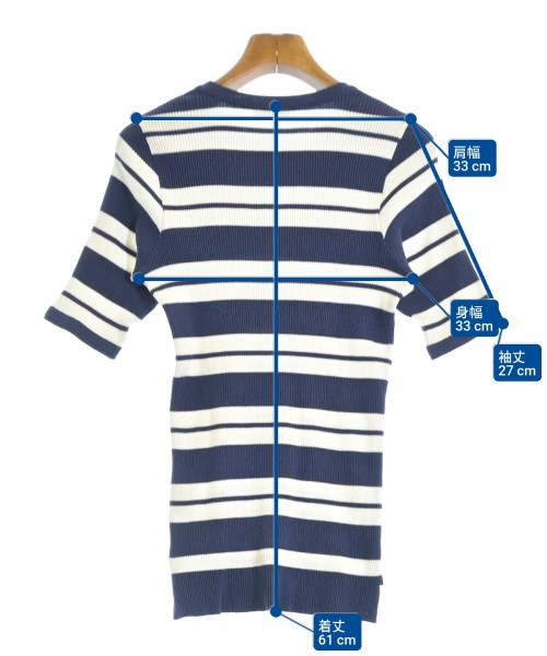 AURALEE（オーラリー）Tシャツ・カットソー 青 サイズ:1(M位) レディース/2200681724266