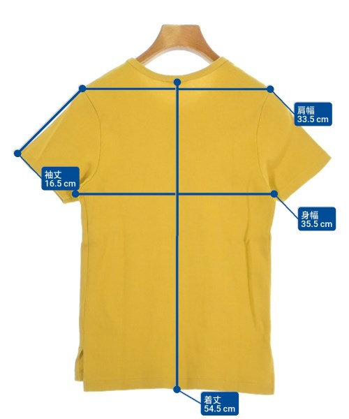 AURALEE（オーラリー）Tシャツ・カットソー 黄 サイズ:0(S位) レディース/2200693664116