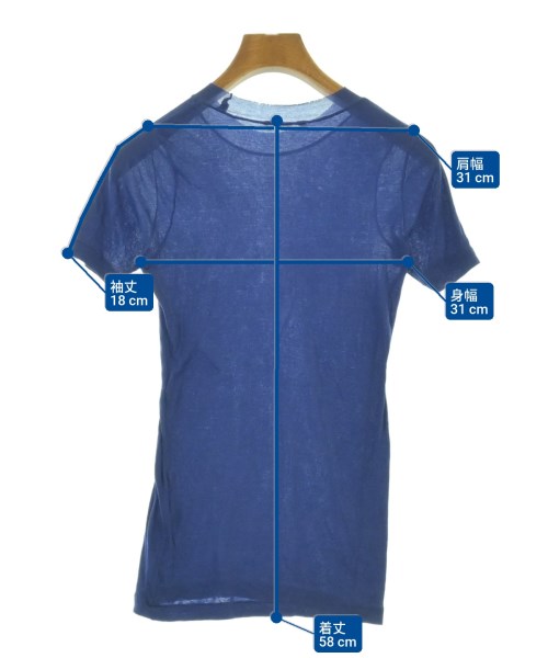 AURALEE（オーラリー）Tシャツ・カットソー 青 サイズ:0(S位) レディース/2200695627089