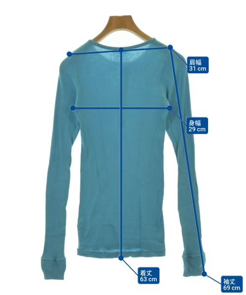 AURALEE（オーラリー）Tシャツ・カットソー 青 サイズ:0(S位) レディース/2200695627096
