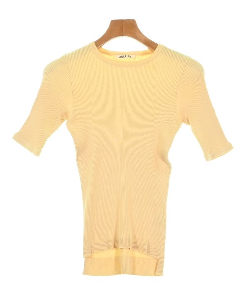 AURALEE(オーラリー)Tシャツ・カットソー 黄 サイズ:1(M位)/2200690815061