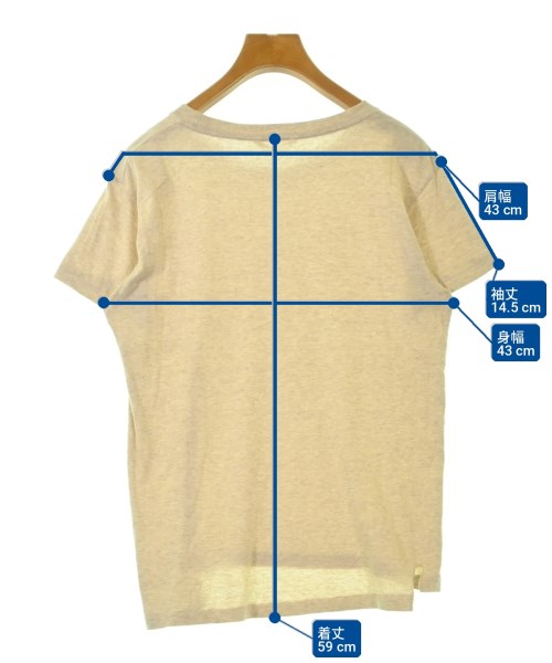 AURALEE（オーラリー）Tシャツ・カットソー ベージュ サイズ:1(M位) レディース/2200698978119