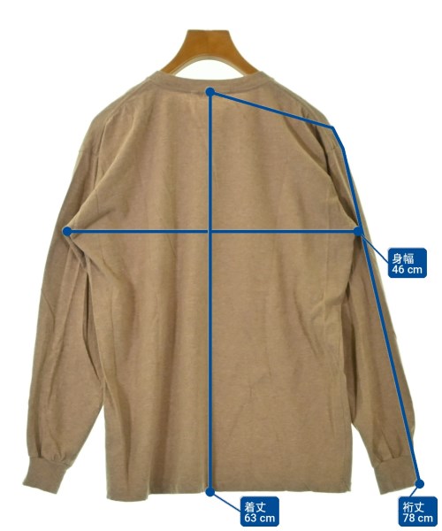 AURALEE（オーラリー）Tシャツ・カットソー 茶 サイズ:1(M位) レディース/2200701349066