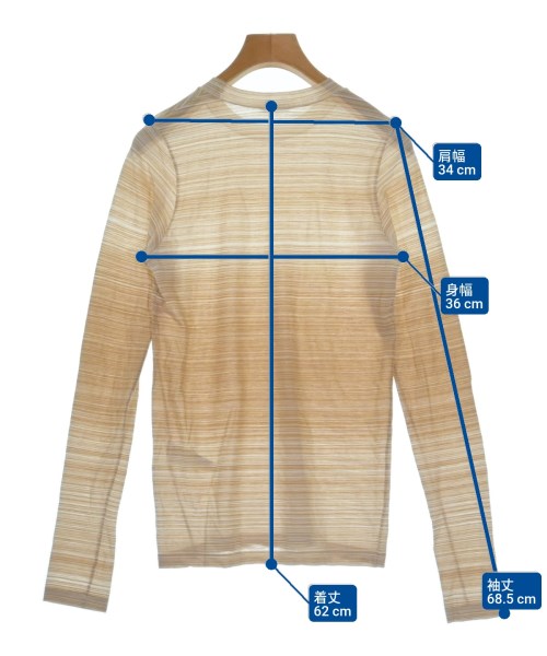 AURALEE（オーラリー）Tシャツ・カットソー ベージュ サイズ:0(S位) レディース/2200655497042