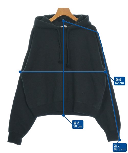 AURALEE（オーラリー）パーカー 黒 サイズ:1(M位) レディース/2200654464052