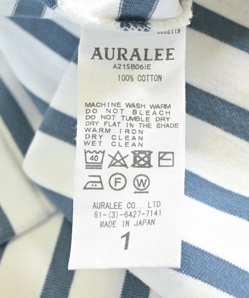AURALEE（オーラリー）Tシャツ・カットソー 白 サイズ:1(M位) レディース/2200656488063
