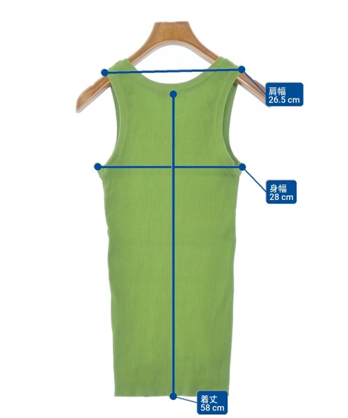 AURALEE（オーラリー）タンクトップ 緑 サイズ:2(L位) レディース/2200656872077