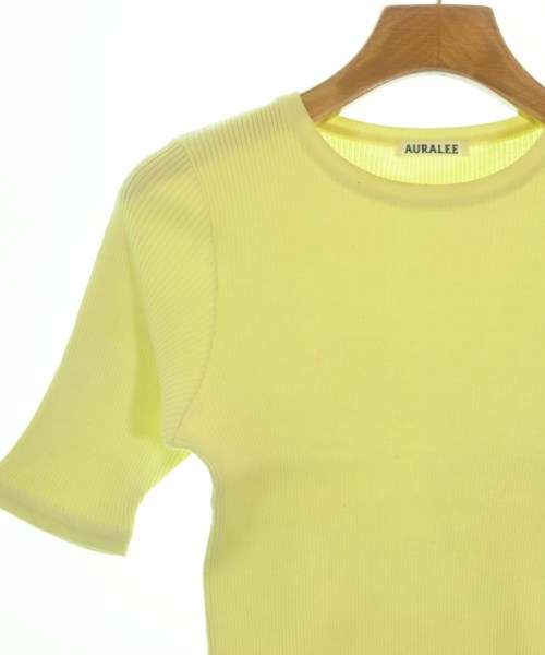 AURALEE（オーラリー）Tシャツ・カットソー 黄 サイズ:1(M位) レディース/2200656137152