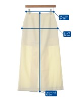 AURALEE（オーラリー）ロング・マキシ丈スカート 黄 サイズ:0(S位) レディース/2200659726018