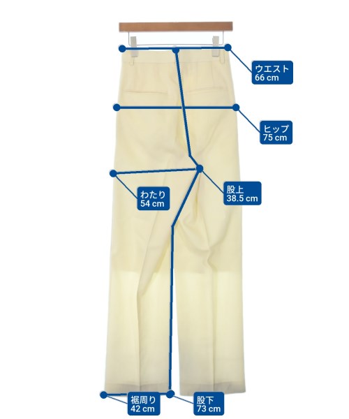 AURALEE（オーラリー）スラックス 黄 サイズ:0(S位) レディース/2200659726025