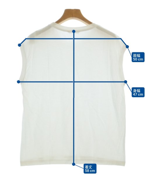 AURALEE（オーラリー）ノースリーブ 白 サイズ:0(S位) レディース/2200659155122