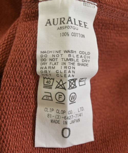 AURALEE（オーラリー）スウェット 茶 サイズ:0(S位) レディース/2200708420065
