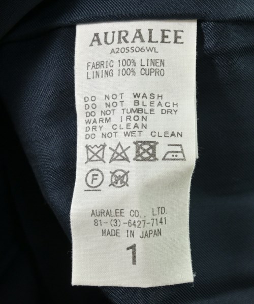 AURALEE（オーラリー）ひざ丈スカート 紺 サイズ:1(M位) レディース/2200711252325