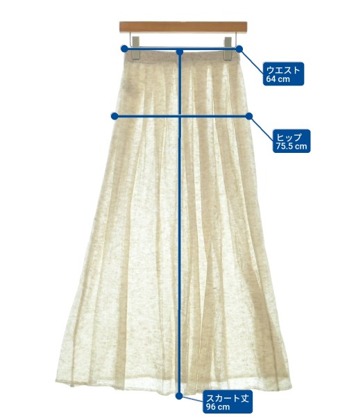 AURALEE（オーラリー）ロング・マキシ丈スカート ベージュ サイズ:1(M位) レディース/2200632903108