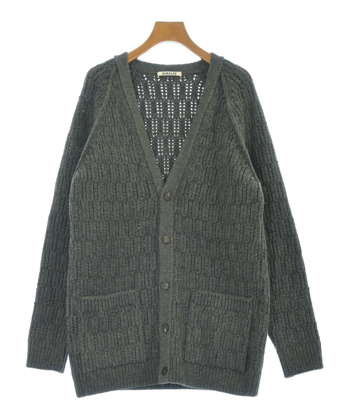 AURALEE（オーラリー）カーディガン グレー サイズ:1(M位) レディース