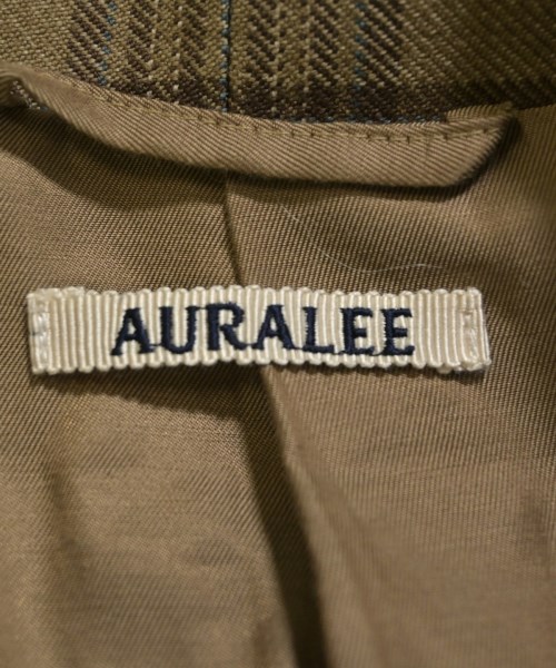 AURALEE（オーラリー）ノーカラージャケット 茶 サイズ:0(S位) レディース/2200639130033