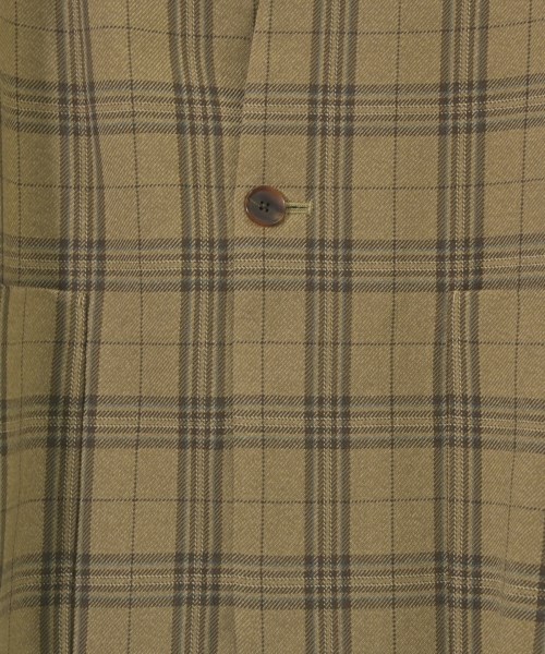 AURALEE（オーラリー）ノーカラージャケット 茶 サイズ:0(S位) レディース/2200639130033