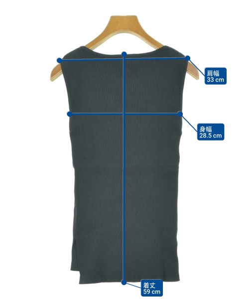 AURALEE（オーラリー）タンクトップ 黒 サイズ:1(M位) レディース/2200643644656