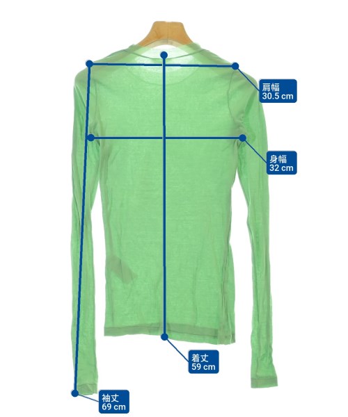 AURALEE（オーラリー）Tシャツ・カットソー 緑 サイズ:0(S位) レディース/2200648993063