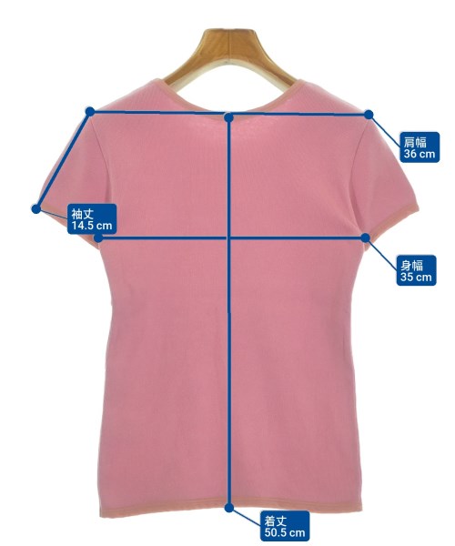 AURALEE（オーラリー）Tシャツ・カットソー ピンク サイズ:0(S位) レディース/2200633622060