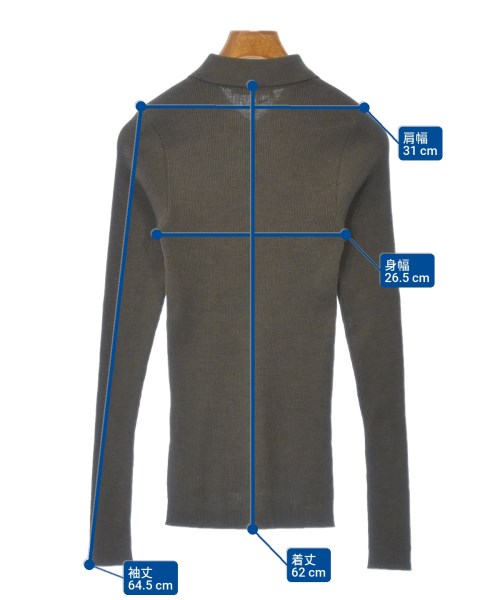 AURALEE（オーラリー）ニット・セーター 茶 サイズ:1(M位) レディース/2200644203197