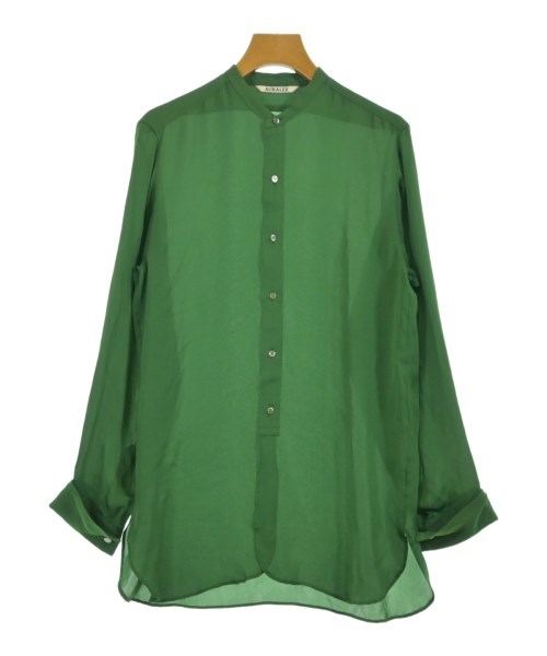 AURALEE(オーラリー)カジュアルシャツ 緑 サイズ:1(M位)/2200651079068