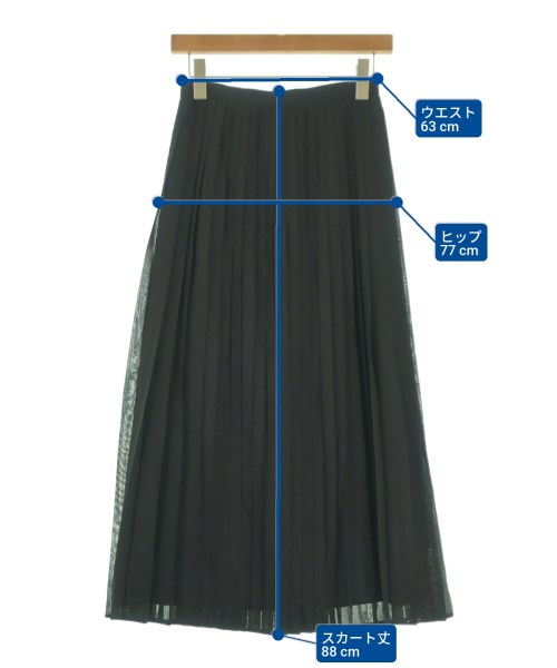 AURALEE（オーラリー）ロング・マキシ丈スカート 黒 サイズ:0(S位) レディース/2200651960021