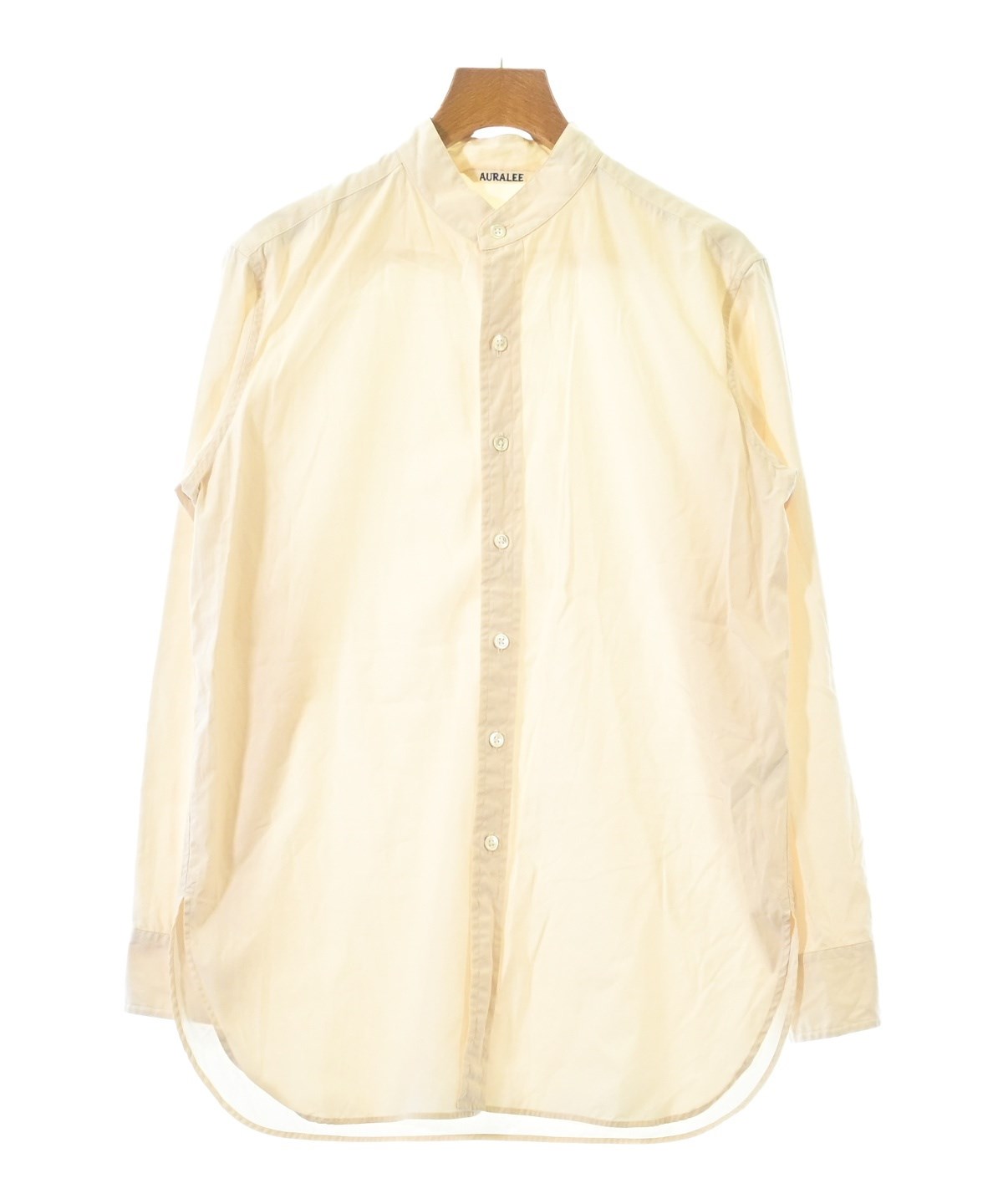 AURALEE（オーラリー）カジュアルシャツ ベージュ サイズ:0(S位