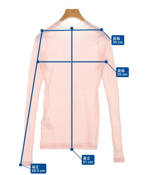 AURALEE（オーラリー）Tシャツ・カットソー ピンク サイズ:1(M位) レディース/2200652773064