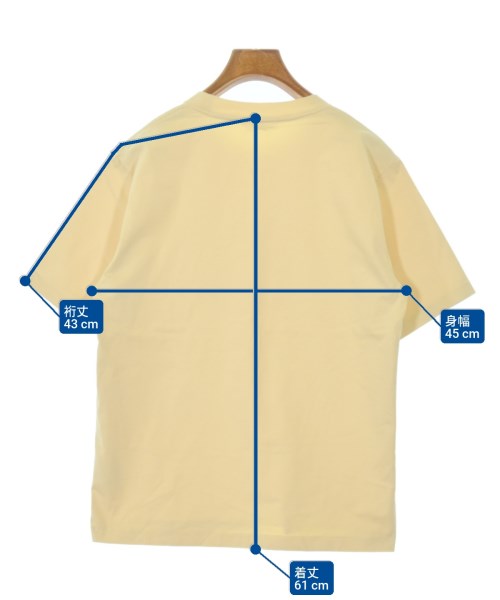 AURALEE（オーラリー）Tシャツ・カットソー 黄 サイズ:1(M位) レディース/2200649048038
