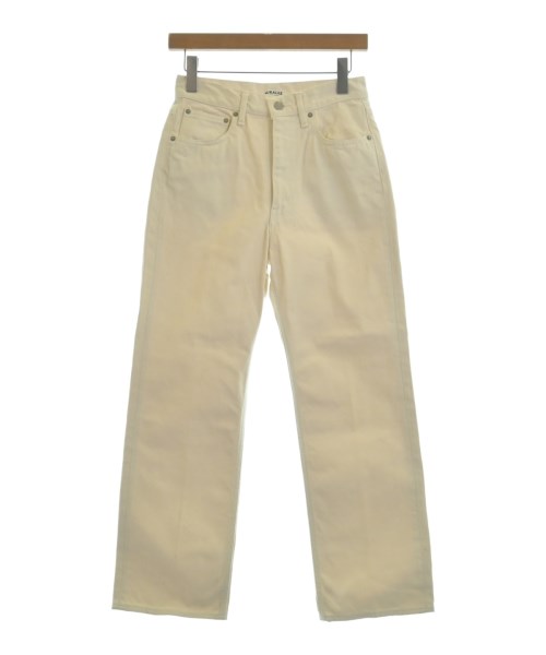 AURALEE(オーラリー)デニムパンツ 白 サイズ:26(M位)/2200647512074