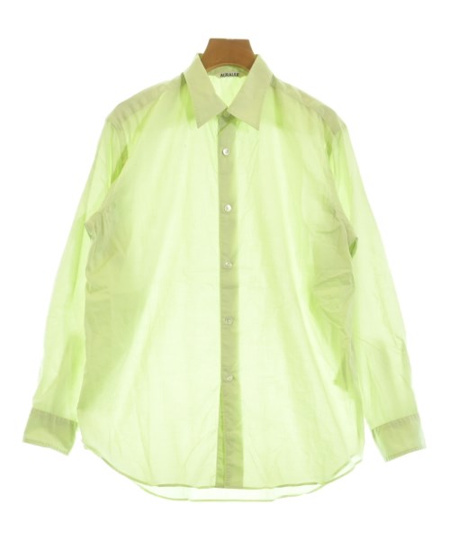 AURALEE(オーラリー)カジュアルシャツ 緑 サイズ:0(S位)/2200654408018