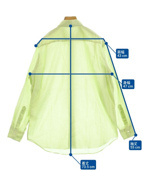 AURALEE（オーラリー）カジュアルシャツ 緑 サイズ:0(S位) レディース/2200654408018