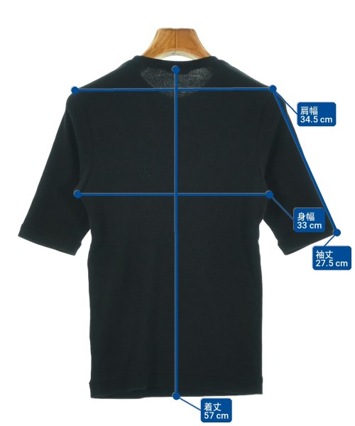 AURALEE（オーラリー）Tシャツ・カットソー 黒 サイズ:1(M位) レディース/2200703068040