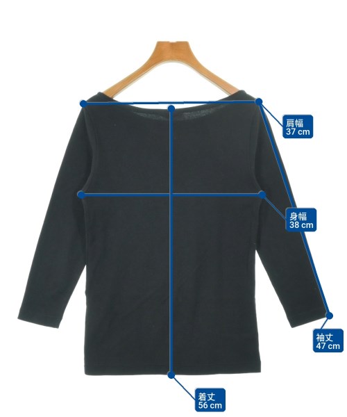 AURALEE（オーラリー）Tシャツ・カットソー 黒 サイズ:1(M位) レディース/2200686771227