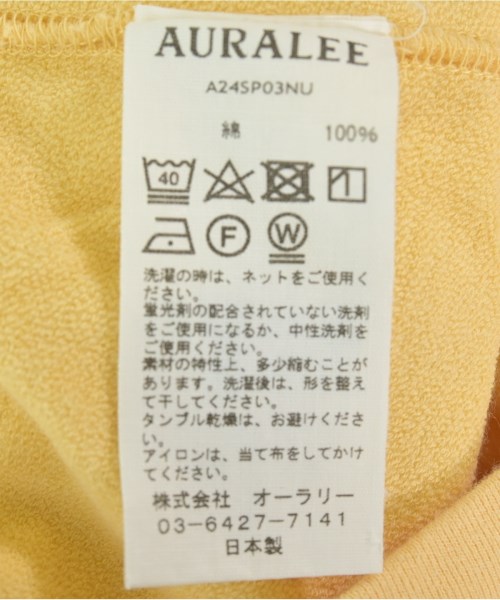 AURALEE（オーラリー）スウェット 黄 サイズ:1(M位) レディース/2200704455092