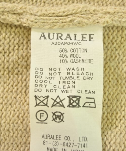 AURALEE（オーラリー）ニット・セーター ベージュ サイズ:0(S位) レディース/2200704427105