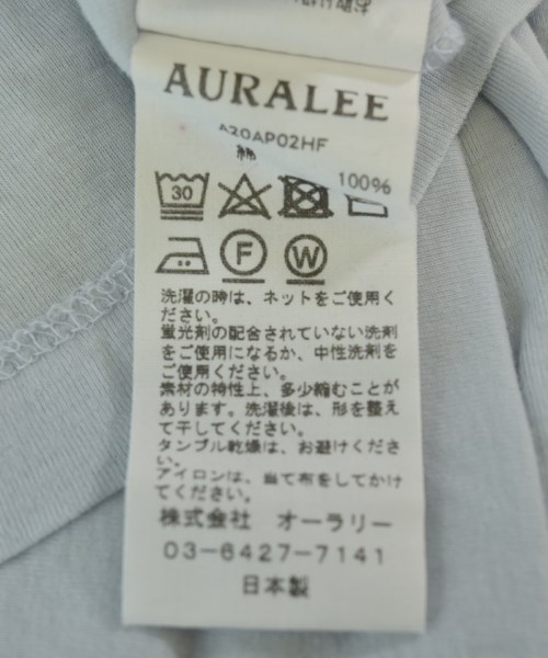 AURALEE（オーラリー）Tシャツ・カットソー 青 サイズ:0(S位) レディース/2200707566108