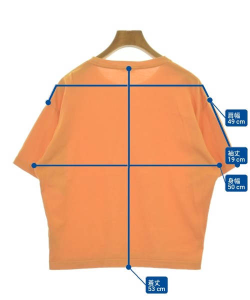 AURALEE（オーラリー）Tシャツ・カットソー オレンジ サイズ:0(S位) レディース/2200704800397