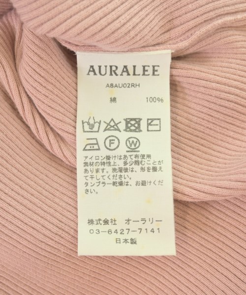 AURALEE（オーラリー）Tシャツ・カットソー ピンク サイズ:0(S位) レディース/2200704800410
