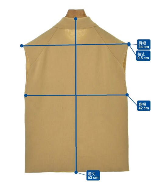 AURALEE（オーラリー）ベスト/ノースリーブ ベージュ サイズ:1(M位) レディース/2200657551254