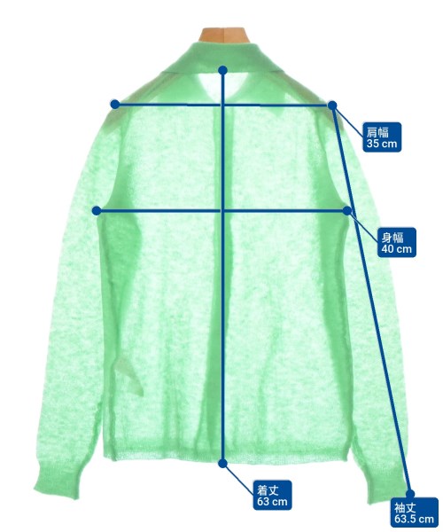 AURALEE（オーラリー）カーディガン 緑 サイズ:0(S位) レディース/2200661006023