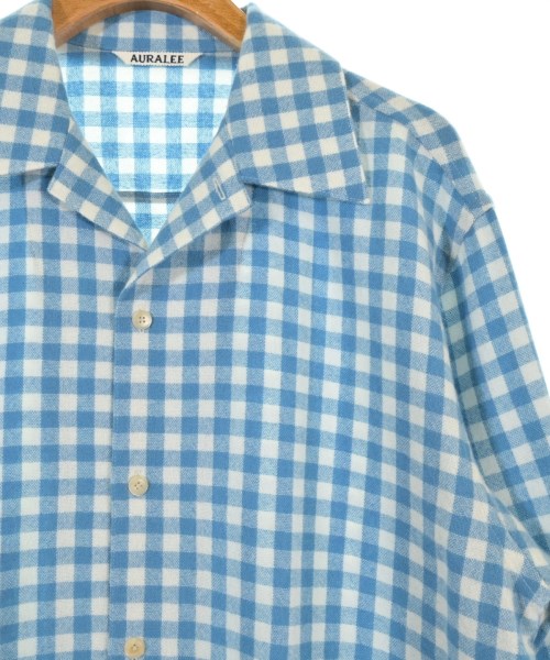 AURALEE（オーラリー）カジュアルシャツ 青 サイズ:1(M位) レディース/2200665058141