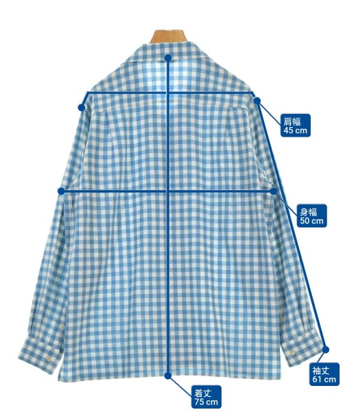 AURALEE（オーラリー）カジュアルシャツ 青 サイズ:1(M位) レディース/2200665058141